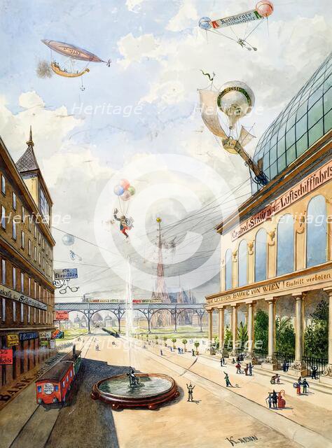 Vienna in a hundred years, 1887. Creator: Edmund-Frédéric-Arthur Krenn.