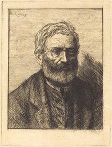 Victor Hugo, 1st plate. Creator: Alphonse Legros.