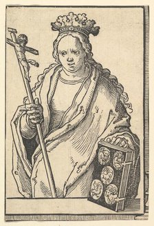 Ecclesia Christi (Faith), from the series of Sibyls, ca. 1530. Creator: Lucas van Leyden.