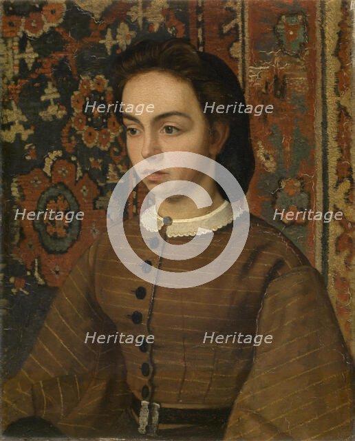 Hélène De Braekeleer, the Painter's Sister, 1865-1870. Creator: Henri Jean Augustin de Braekeleer.