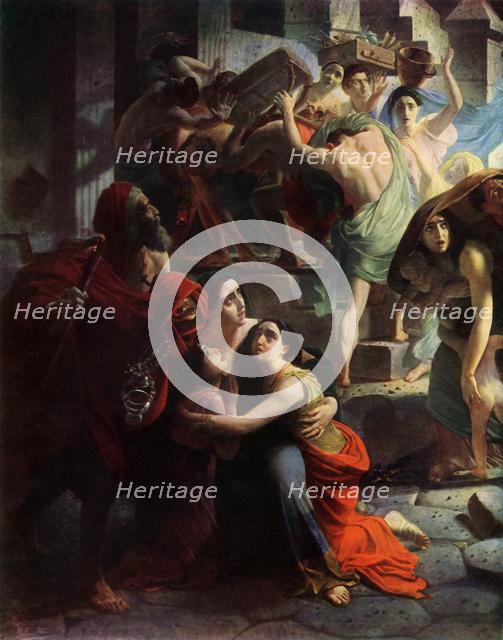 'The Last Day of Pompeii', 1833, detail, (1965).  Creator: Karl Briullov.