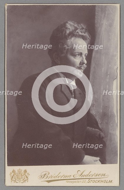 August Strindberg Artist: Photo studio Andersson Bros.  
