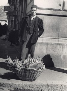 Street seller in Sarajevo, Bosnia-Hercegovina, Yugoslavia, 1939. Artist: Unknown