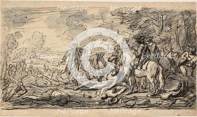 Cavalry Surveying the Wounded, n.d. Creators: Charles Parrocel, Joseph Francois Parrocel.