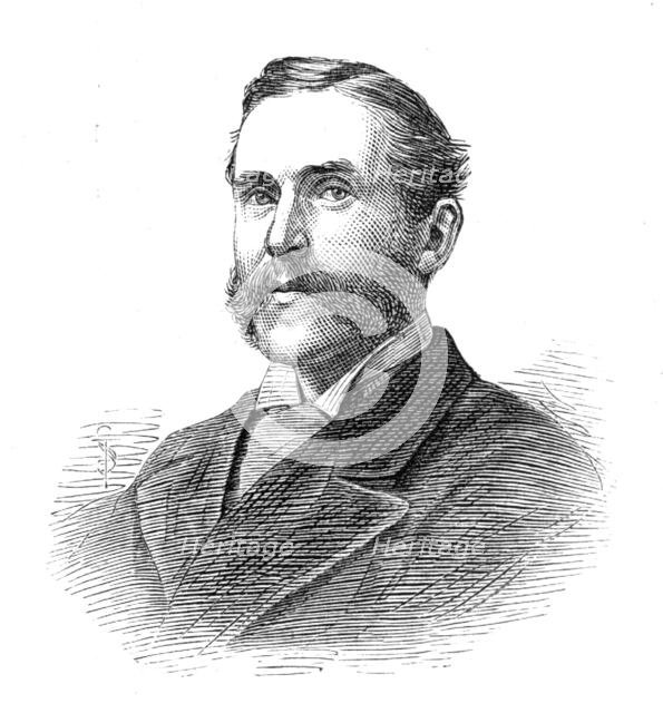 The Fatal Disaster with a Balloon: Mr. Walter Powell, M.P. for Malmesbury, 1881. Creator: Unknown.