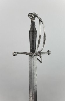 Hand-and-a-Half Sword, Switzerland, Hilt: 19th cent in mid-16th cent Swiss style Blade: mid-16th... Creator: Unknown.