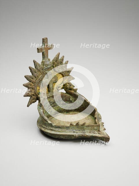Oil Lamp with Christian Crosses, 16th/17th century. Creator: Unknown.