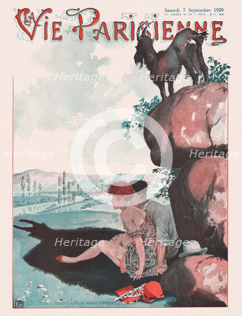 La Vie Parisienne Magazine Cover, 1929. Artist: Léonnec, Georges (1881-1940)