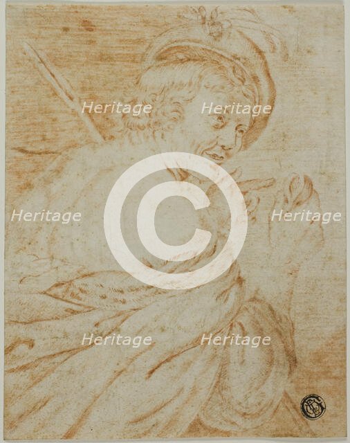 Half-Length View of Man with a Fig, n.d. Creator: Unknown.