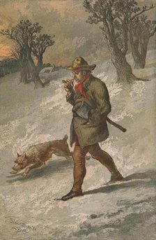 'The Woodman and His Dog', 1862. Creator: Sir John Gilbert.