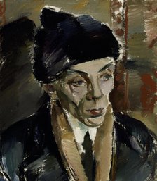 Man in Fur Cap, 1920. Creator: Ilmari Aalto.