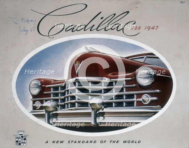 Poster advertising a Cadillac, 1947. Artist: Unknown