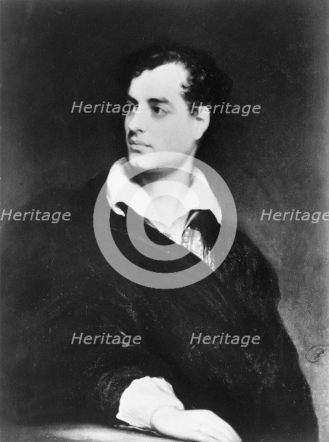 Lord Byron, English Romantic poet, 1814. Artist: Thomas Phillips