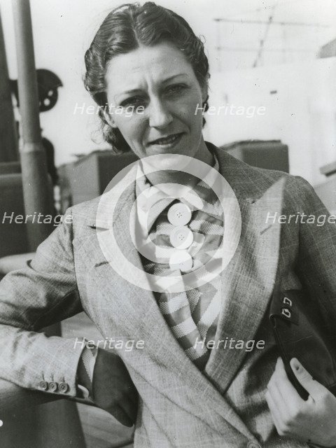 Amy Johnson, pioneering English aviator, c1930s. Artist: Unknown