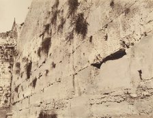 Jérusalem. Mur oú pleurent les juifs. Grandes Assises du Temple de Salomon, 1860 or later. Creator: Louis de Clercq.