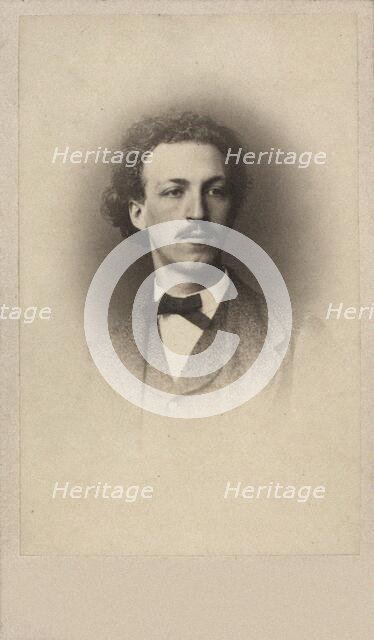 Portrait of the conductor and composer Asger Hamerik (1843-1923), 1865. Creator: Photo studio François-Joseph Delintraz.