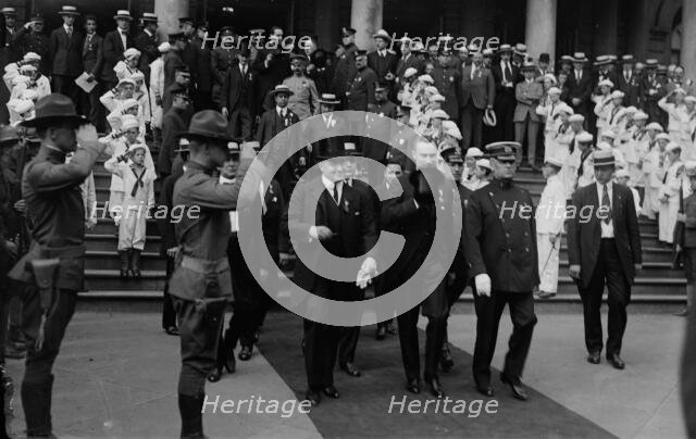 Boris Bakhmeteff at City Hall, 1917. Creator: Bain News Service.