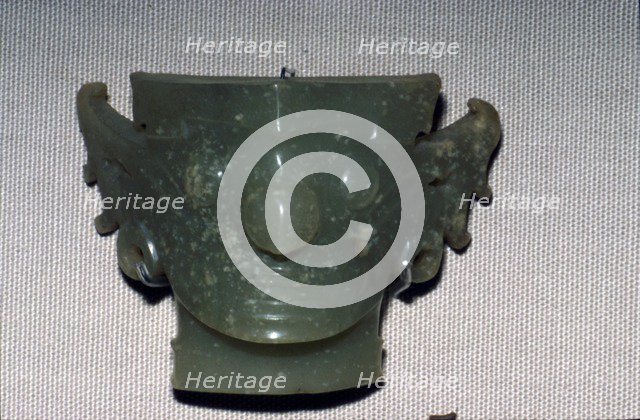 Chinese Jade Face, Neolithic period, c2500 BC. Artist: Unknown.
