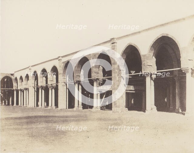 Le Kaire, Mosquée d'Amrou - Intérieur - Côté du Sanctuaire, 1851-52, printed 1853-54. Creator: Félix Teynard.