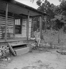 Millworker's home six miles north of Roxboro, North Carolina, 1939. Creator: Dorothea Lange.