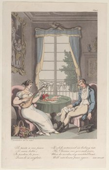 Title page, from "Naples and the Campagna Felice: in a Series of Letters Addressed..., June 1, 1815. Creator: Thomas Rowlandson.