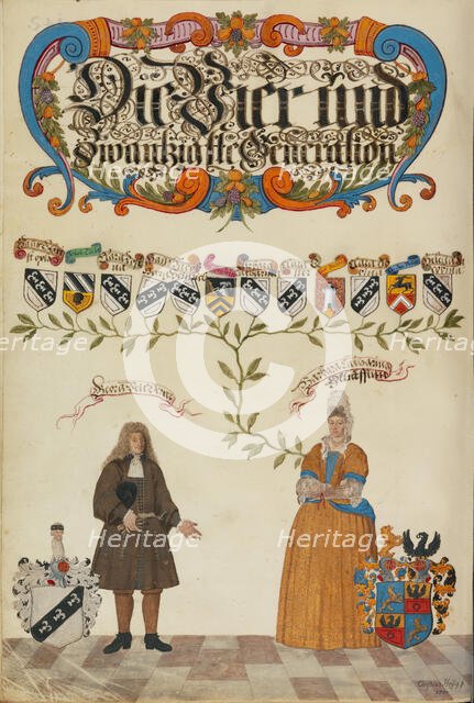 The Twenty-Fourth Generation, Georg Veit Derrer, about 1626-1711. Creator: Unknown.