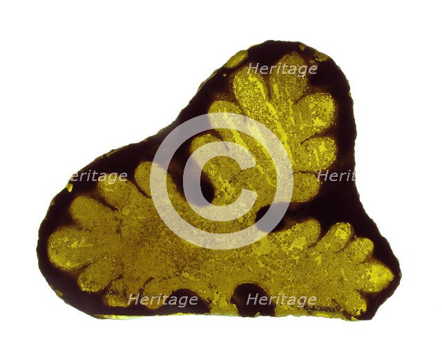 Glass Fragment, European, 15th century. Creator: Unknown.