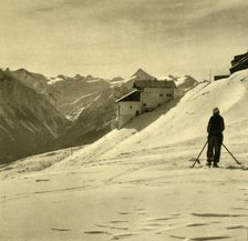 Skiing on the Schmittenhöhe, Austria, c1935. Creator: Unknown.