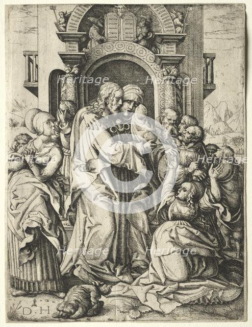 Christ Taking Leave of His Mother. Creator: Daniel I Hopfer (German, c. 1470-1536).