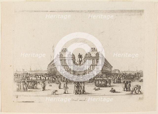 Place Dauphine, 1642. Creator: Stefano della Bella.
