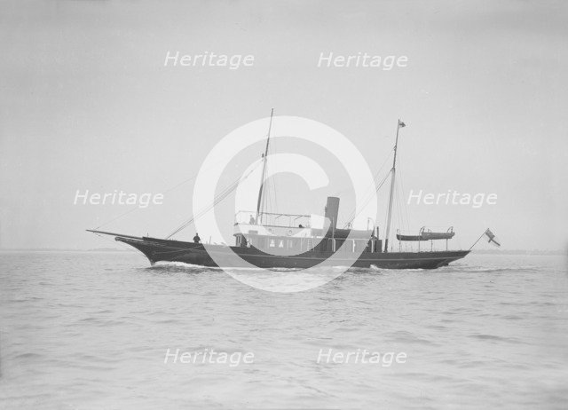 The steam yacht 'Sirocco', 1911. Creator: Kirk & Sons of Cowes.