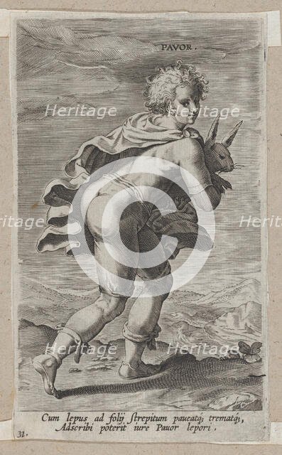 Pavor, from Prosopographia, ca. 1585-90., ca. 1585-90. Creator: Philip Galle.