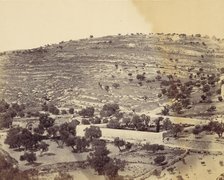 Garden of Gethsemane and the Tomb of the Virgin, Jerusalem, 1860s. Creator: John Anthony.