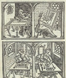 Libro quarto. De rechami per elquale se impara in diuersi modi lordine e il modo de re..., ca. 1532. Creator: Alessandro Paganino.
