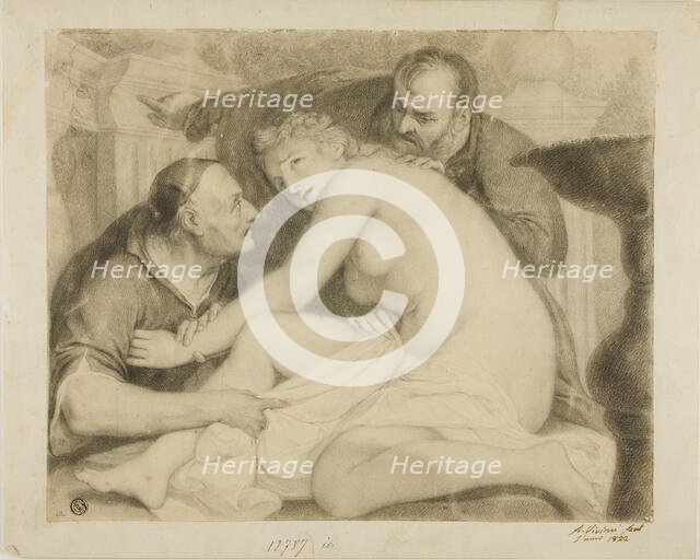 Susanna and the Elders, 1822. Creator: Antonio Viviani.