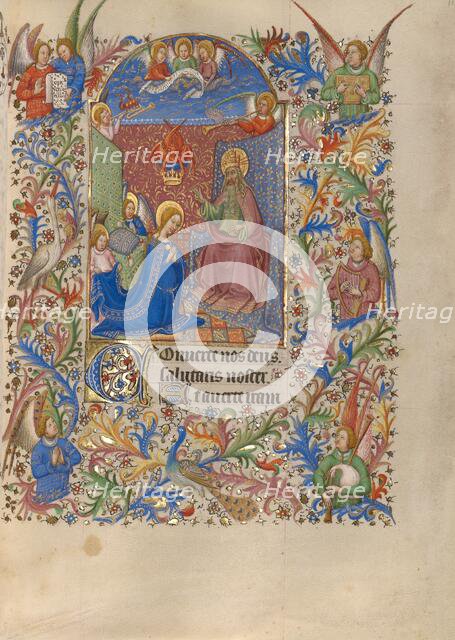 The Coronation of the Virgin; Book of Hours, about 1420. Creator: Spitz Master.