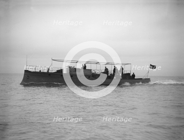Egyptian motor launch under way, 1911. Creator: Kirk & Sons of Cowes.