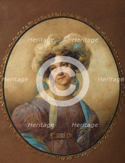 Portrait of Yelena Alexandrovna Golitsyna, née Naryshkina (1785-1855), 1820s. Artist: Anonymous  