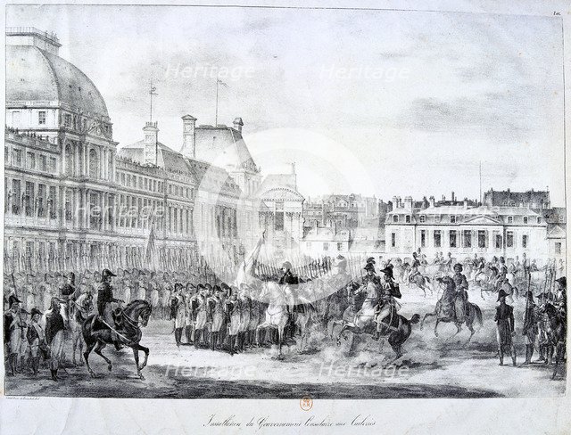 'Installation of the Government at Tuileries', 19th century. Artist: Unknown