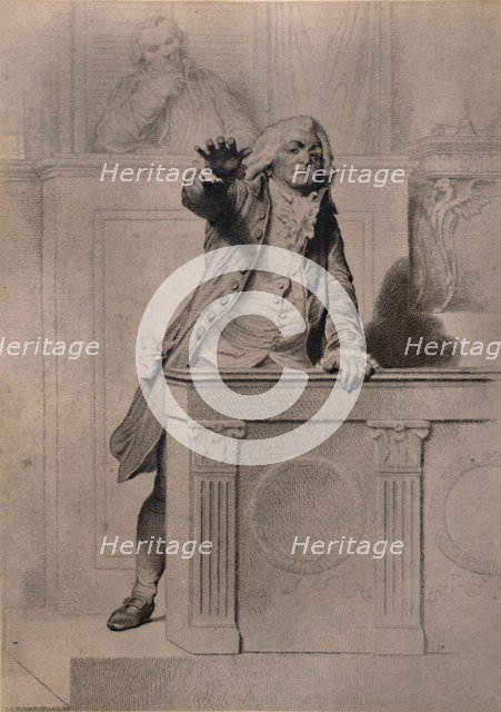 Honore Gabriel Riqueti, Count of Mirabeau, French revolutionary leader 19th century (1894). Creator: Louis-Pierre Henriquel-Dupont.
