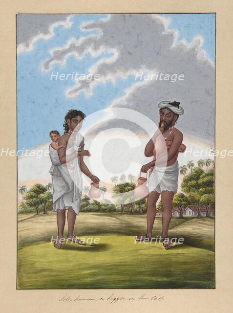 Solf-Coraven, or Beggar, from Indian Trades and Castes, ca. 1840. Creator: Anon.