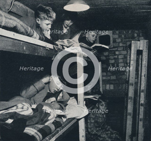 'Schoolboys' dormitory', 1941. Artist: Cecil Beaton.