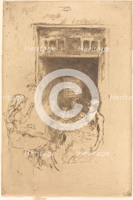 Bead-Stringers, 1879/1880. Creator: James Abbott McNeill Whistler.