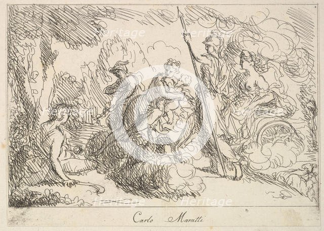 Gods and Goddesses in a Landscape, 1740-1802. Creator: Giuseppe Canale.