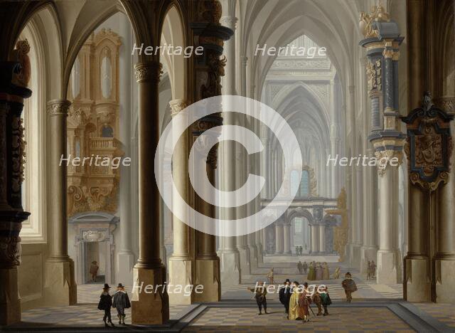 Interior of a Gothic Church, 1641. Creator: Dirck van Delen.