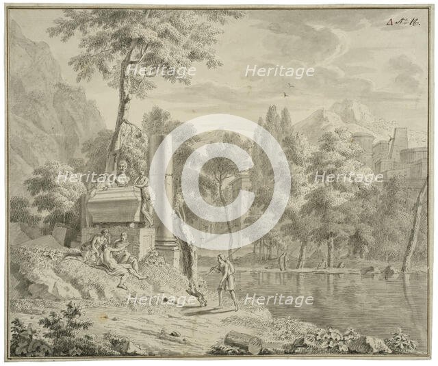 Arcadian landscape. Creator: Louis Fabritius Dubourg.