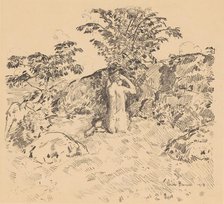 The Wild Cherry Tree, 1918. Creator: Frederick Childe Hassam.