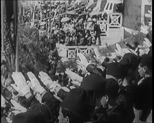 Group of Boy Cadets Making the Fascist Salute, 1926. Creator: British Pathe Ltd.