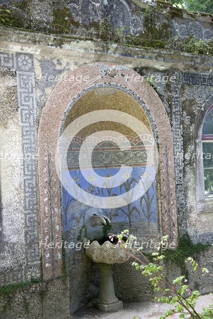 A fountain in Regaleira Palace, Sintra, Portugal., 2009. Artist: Samuel Magal