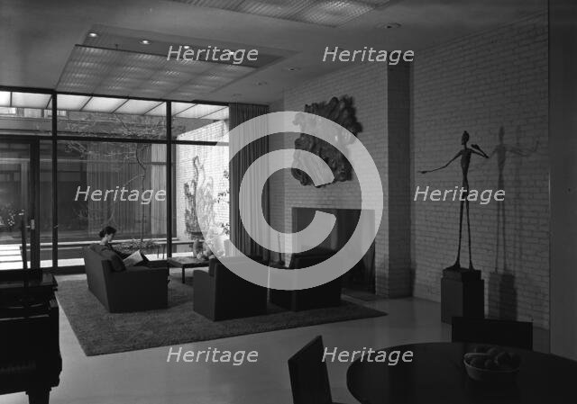 John D. Rockefeller III, residence at 252 E. 52nd St., New York City, 1950. Creator: Gottscho-Schleisner, Inc.